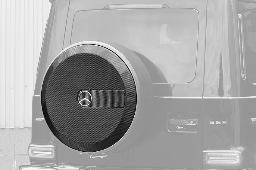 TopCar Carbon Spare Wheel Cover – Mercedes Style for G-Wagon MY 25-on W465