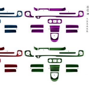 TopCar Interior parts (1-6) Colored Carbon Twill 4x4, any color for G-Wagon MY 25-on W465