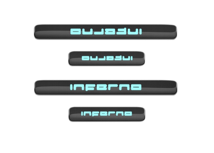 TopCar Carbon Door Sills with Backlight, 4-Piece Set (Twill 2x2 / 4x4) for G-Wagon MY25-on W465