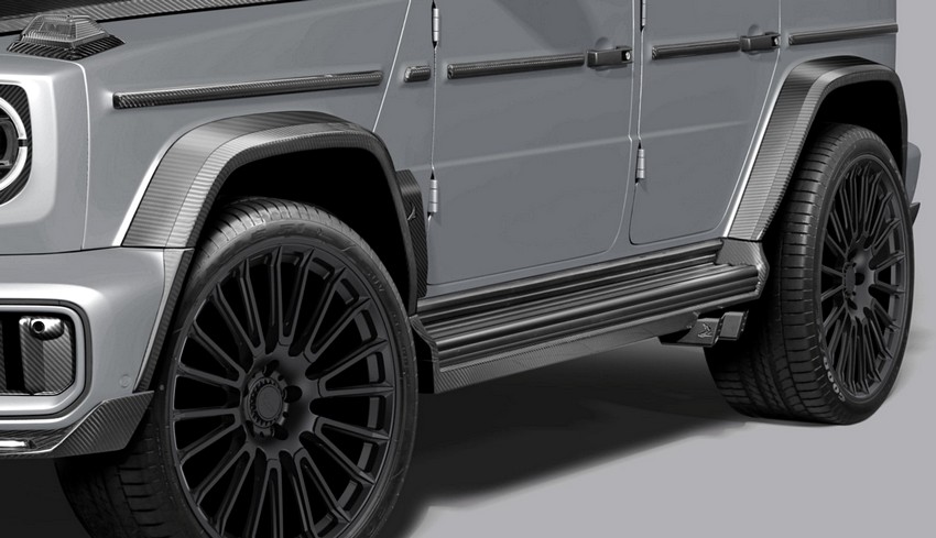 TopCar Carbon Front & Back Parts Sills – 4-Piece Set for G-Wagon MY 25-on W465