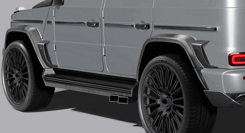 TopCar Carbon Front & Back Parts Sills – 4-Piece Set for G-Wagon MY 25-on W465 - Image 3