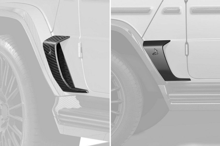 TopCar Carbon Side Panel with Shark Logo – 2-Piece Set for G-Wagon MY 25-on W465 - Image 5