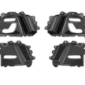 TopCar Seat Control Panels, 4-Piece Set (Carbon Twill 2x2 / 4x4) for G-Wagon MY25-on W465