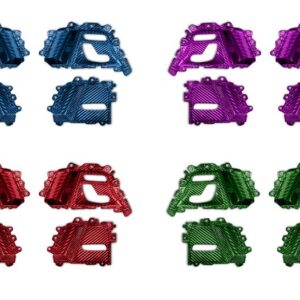 TopCar Seat Control Panels, 4 pcs, Colored Carbon Twill 4×4 for G-Wagon MY25-on W465