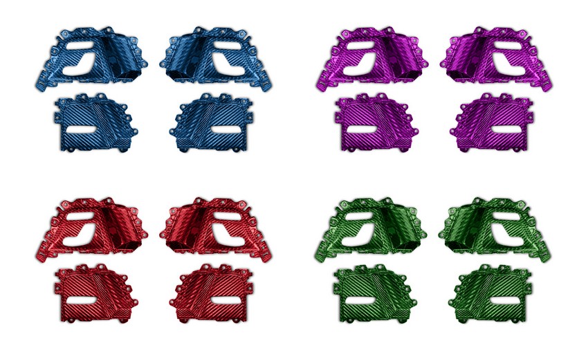 TopCar Seat Control Panels, 4 pcs, Colored Carbon Twill 4×4 for G-Wagon MY25-on W465