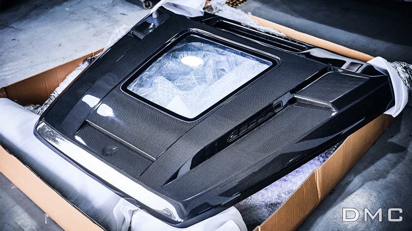 DMC Forged Carbon Fiber Front Hood with Glass Window – Fits 2019-2024 Mercedes G-Wagon W463A (AMG G63 & G500) - Image 2
