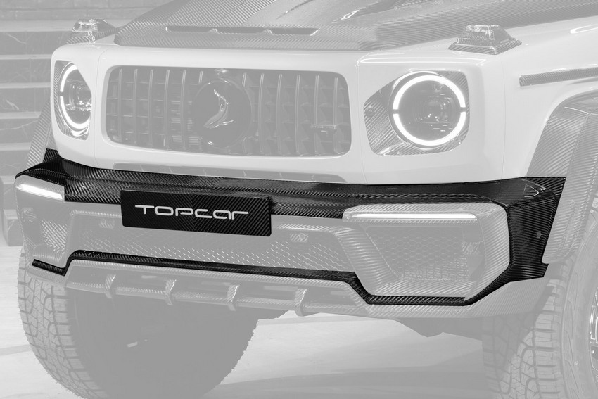 TopCar Carbon Fiber Front Bumper with Air Intakes for 2022–2024 Mercedes G63 AMG 4x4² (W463A) - Image 2