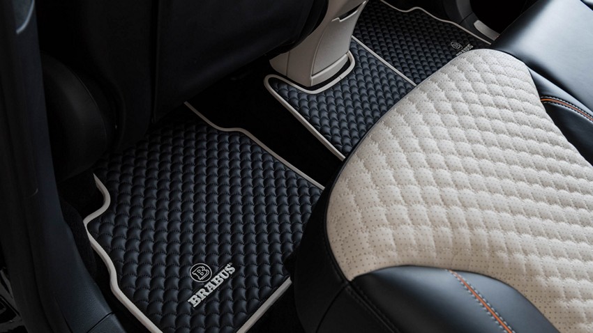 BRABUS Quilted Leather Floor Mats (Set of 5) for Mercedes G-Wagon 2019-2024 W463A - Image 2