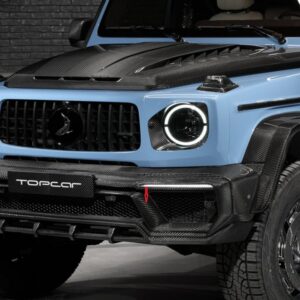 TopCar Front Bumper Spoiler, Visible Carbon Fiber for 2022–2024 Mercedes-Benz G 63 AMG 4×4² (W463A)