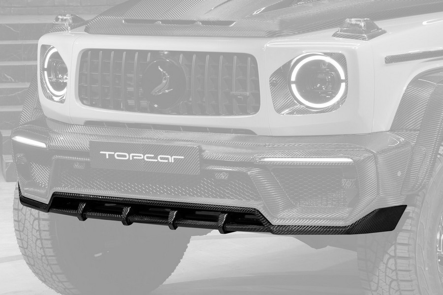 TopCar Front Lip, Visible Carbon Fiber for 2022–2024 Mercedes-Benz G 63 AMG 4×4² (W463A) - Image 2