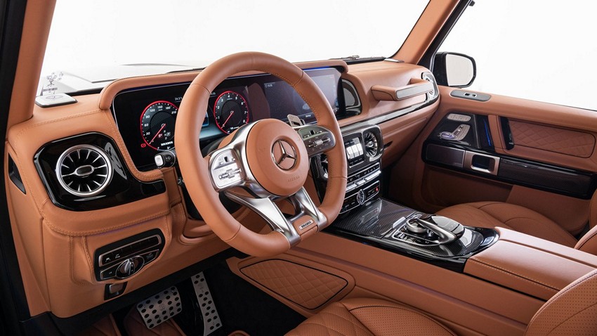 BRABUS Completion Package: Leather Steering Wheel & Dashboard – 2021–2024 Mercedes G-Wagon W463A