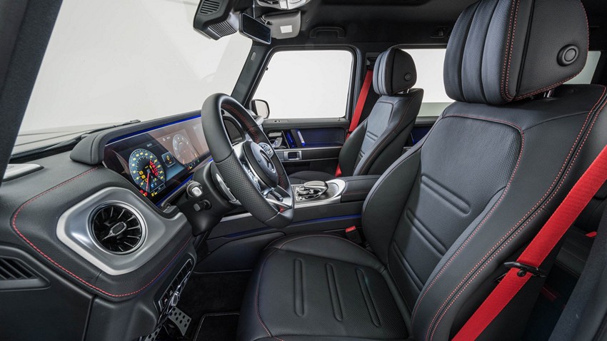 BRABUS Leather/Alcantara Interior - 2021–2024 Mercedes G-Wagon W463A - Image 2