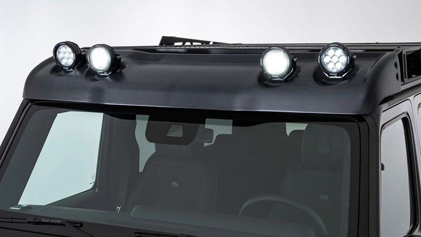 BRABUS Carbon Wind Deflector with LED Headlights for Mercedes G-Class (AMG G63/G500/G350) W463A