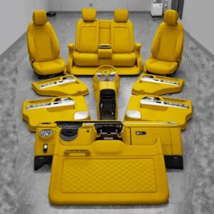 DMC Interior Seats & Door Replacements - Leather & Alcantara Suede for Mercedes-AMG G63 & G500 W465