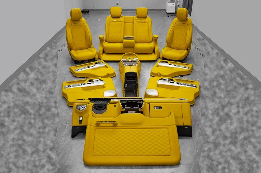 DMC Interior Seats & Door Replacements - Leather & Alcantara Suede for Mercedes-AMG G63 & G500 W465