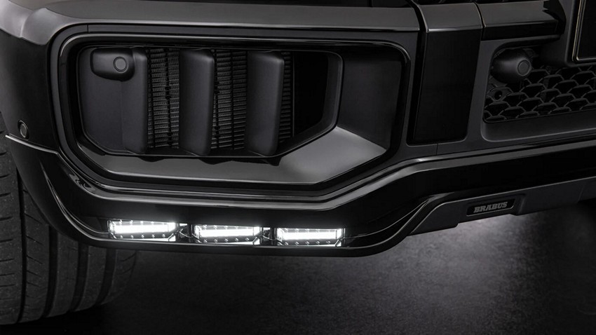 BRABUS Front Bumper Add-On with LED Position / Daytime Running Lights for W465 Mercedes-AMG G63 - Image 3