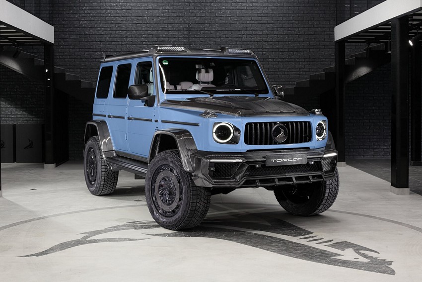 TopCar Carbon Front Side Splitter for 2022–2024 Mercedes-Benz G 63 AMG 4×4² (W463A)