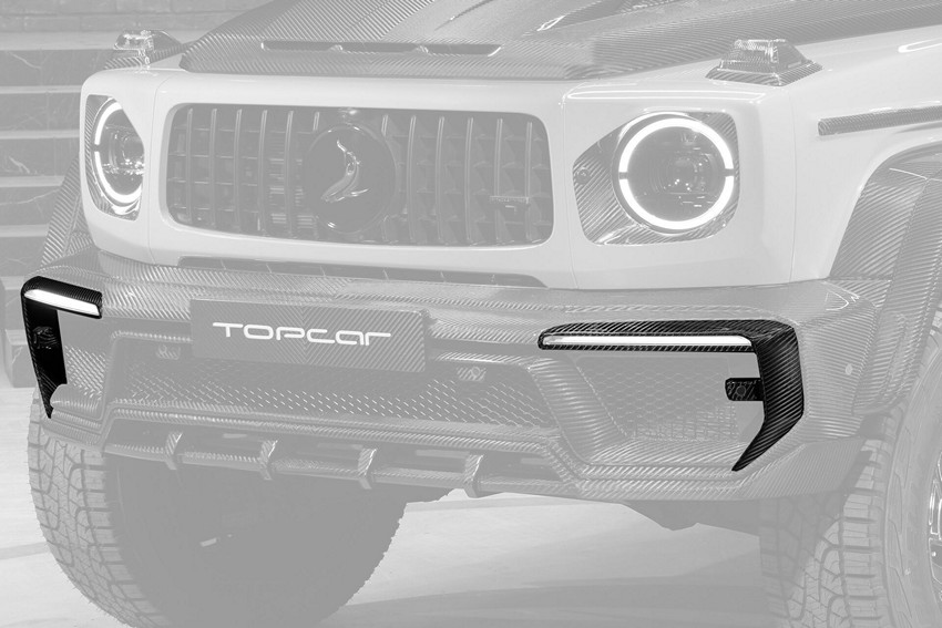 TopCar Carbon Front Side Splitter for 2022–2024 Mercedes-Benz G 63 AMG 4×4² (W463A) - Image 2