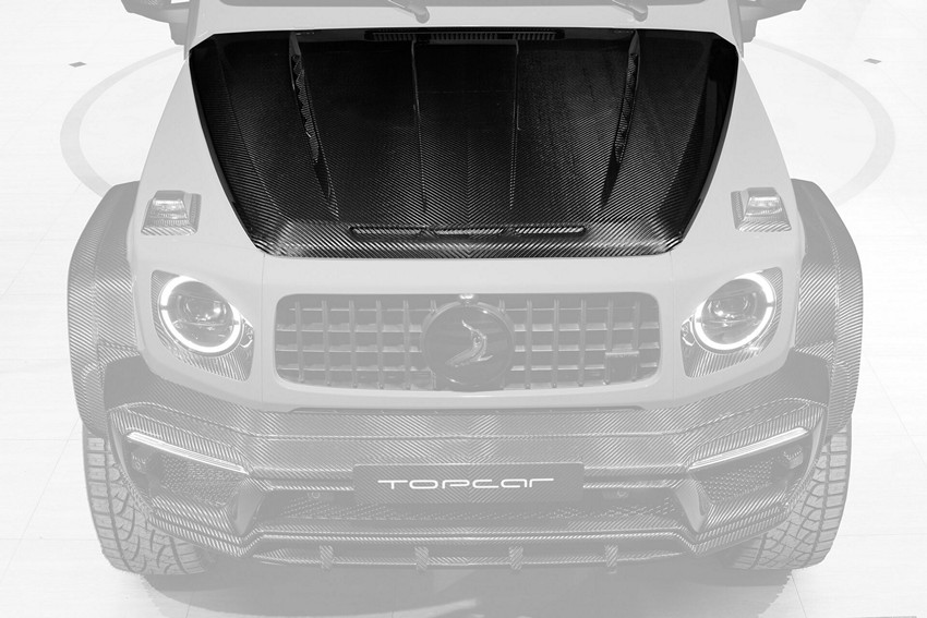 TopCar Engine Bonnet, Visible Carbon for 2022–2024 Mercedes-Benz G 63 AMG 4×4² (W463A) - Image 2