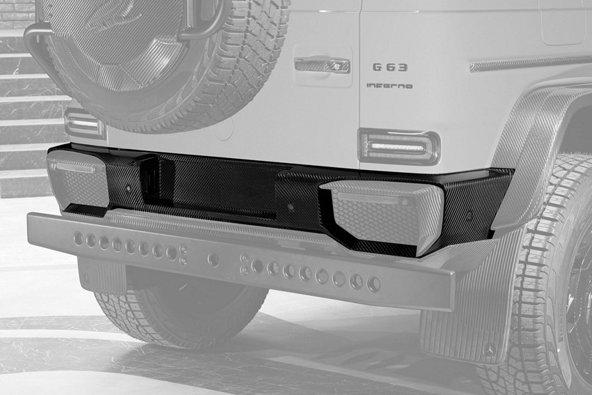 TopCar Visible Carbon Rear Bumper for 2022–2024 Mercedes-Benz G 63 AMG 4×4² (W463A) - Image 2