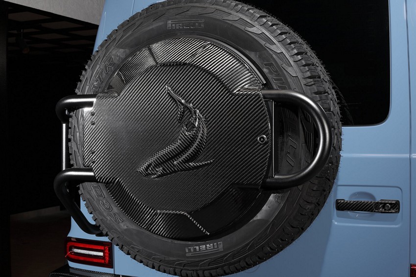 TopCar Visible Carbon Spare Wheel Cover for 2022–2024 Mercedes-Benz G 63 AMG 4×4² (W463A)