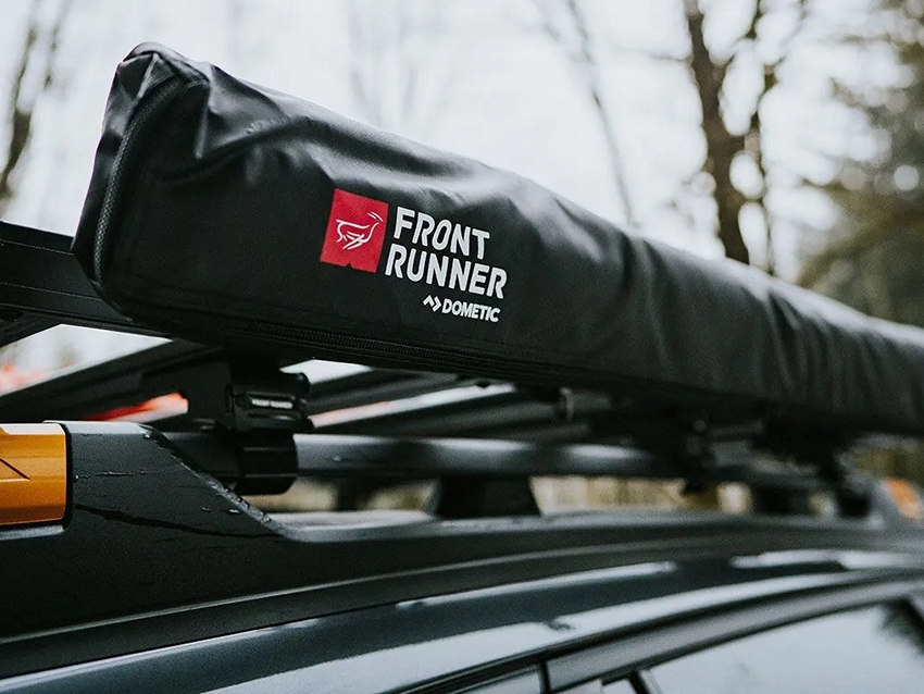 Front Runner Easy-Out 2M Awning – Black (Quick Deploy Roof Rack Awning)