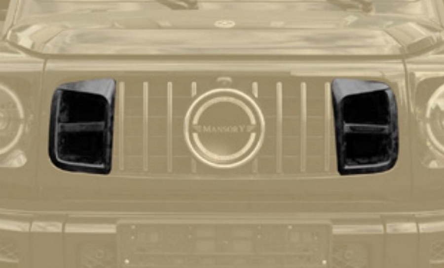 MANSORY Carbon Air Intakes for OEM Grille Mask – Mercedes-AMG G63 W465 2025+